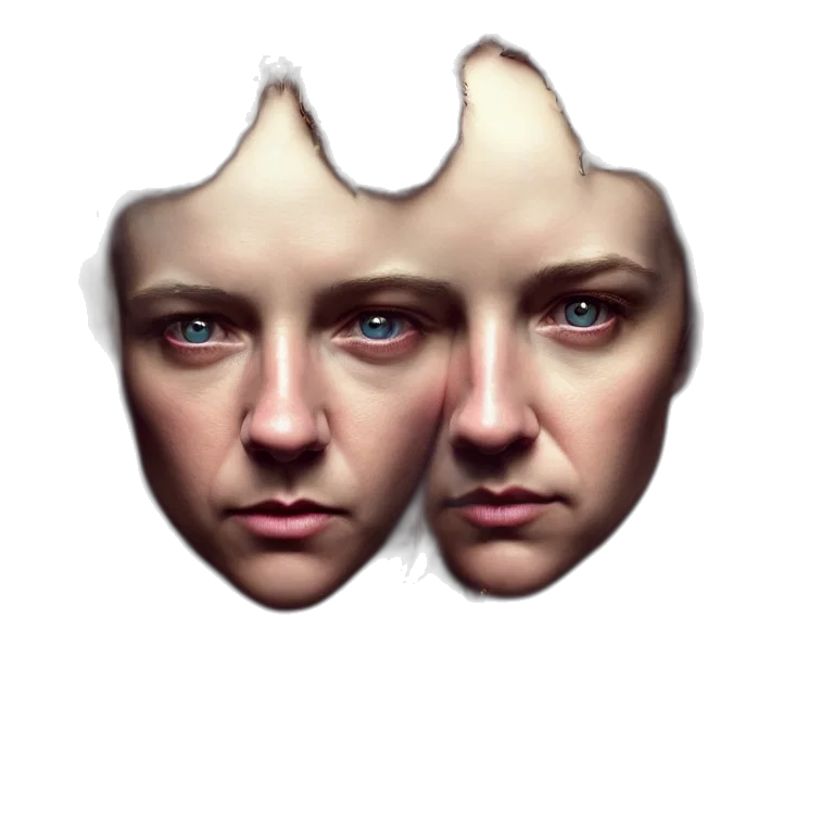 face, mask, crown, creature transparent PNG cut-out