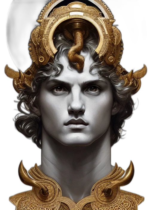 crown, face, mask, fantasy art transparent PNG cut-out