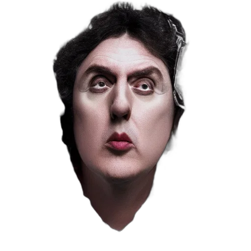 face, mask, creature, photorealistic transparent PNG cut-out