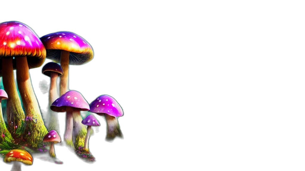 umbrella, crown, hat, flower, 3d render, concept art, pixel art, fantasy art transparent PNG cut-out