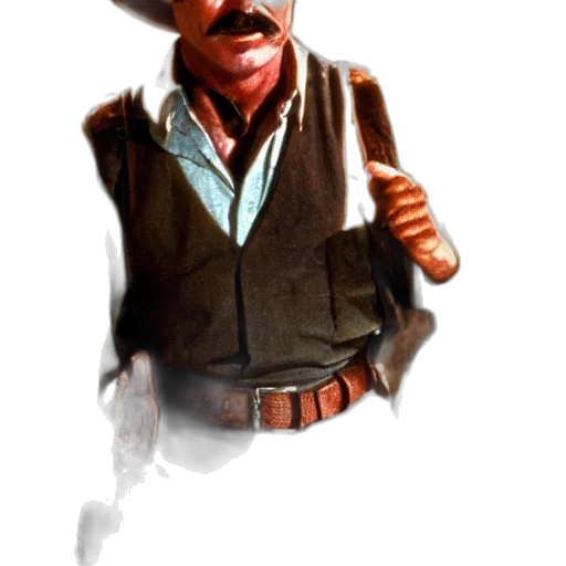 staff, hat, jacket, face, concept art, comic book art, pixel art, photorealistic transparent PNG cut-out