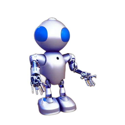 robot, staff, animal, 3d render transparent PNG cut-out