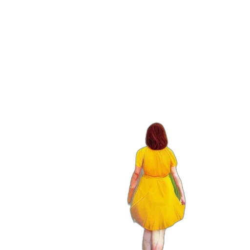 dress, robot, creature, hair, 3d render, pixel art, concept art, watercolor transparent PNG cut-out