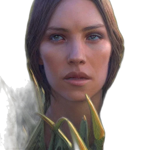 face, creature, flower, staff transparent PNG cut-out