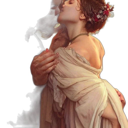 dress, dragon, face, crown, photorealistic, fantasy art, concept art, oil painting transparent PNG cut-out