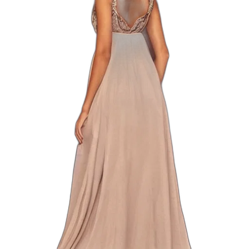 dress, earth tones, beautiful transparent PNG cut-out