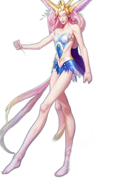 dress, staff, creature, weapon transparent PNG cut-out