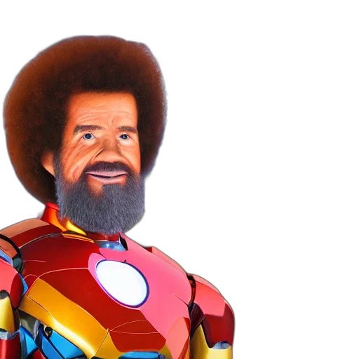 robot, jacket, hair, 3d render transparent PNG cut-out