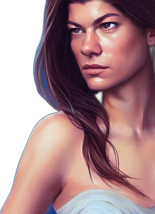 face, photorealistic, fantasy art, oil painting transparent PNG cut-out
