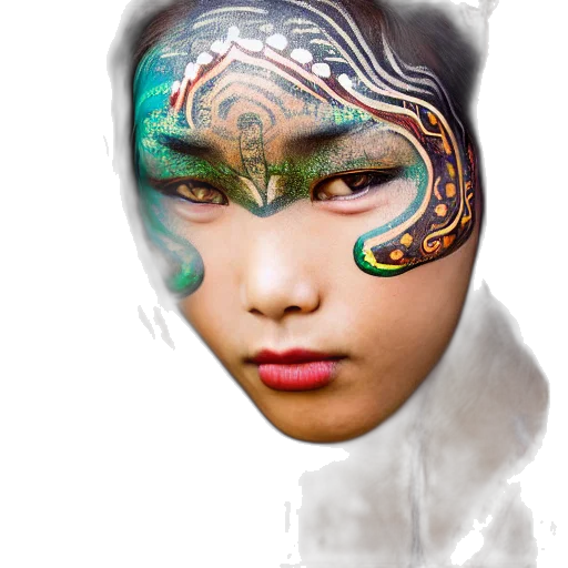 mask, face, dragon, jewelry transparent PNG cut-out
