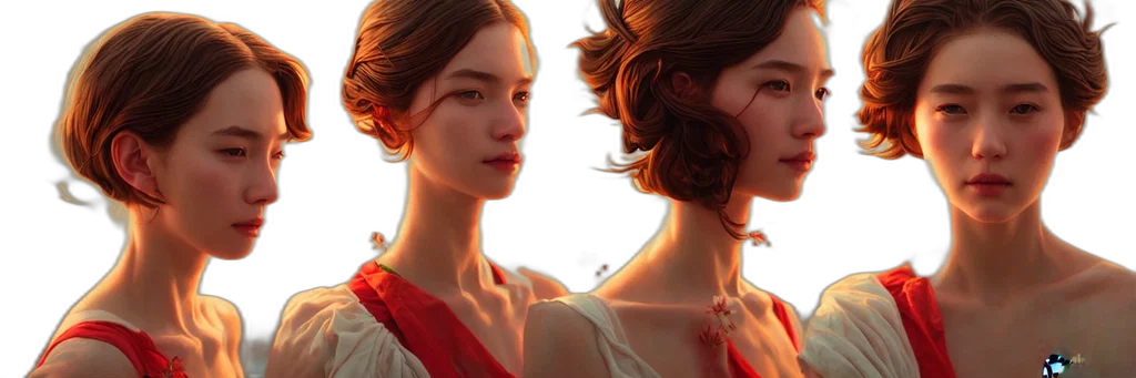 dress, photorealistic, concept art, fantasy art transparent PNG cut-out
