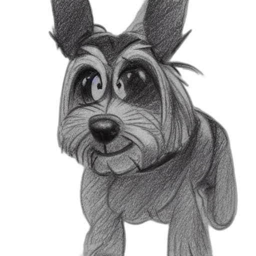 animal, creature, staff, pencil sketch transparent PNG cut-out