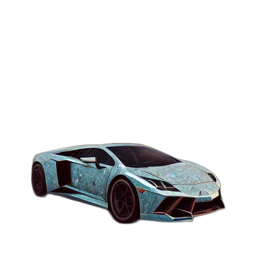 car, weapon, 3d render, concept art, photorealistic, watercolor, blue, pastel transparent PNG cut-out