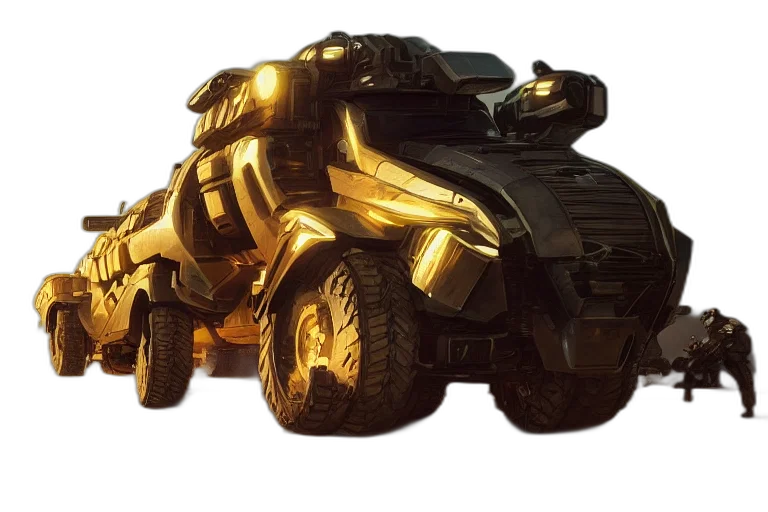 car, weapon, robot, concept art transparent PNG cut-out