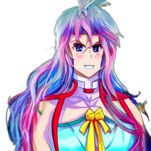 dress, staff, crown, anime transparent PNG cut-out