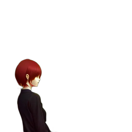 dress, jacket, staff, robot, pixel art, anime, concept art, photorealistic transparent PNG cut-out