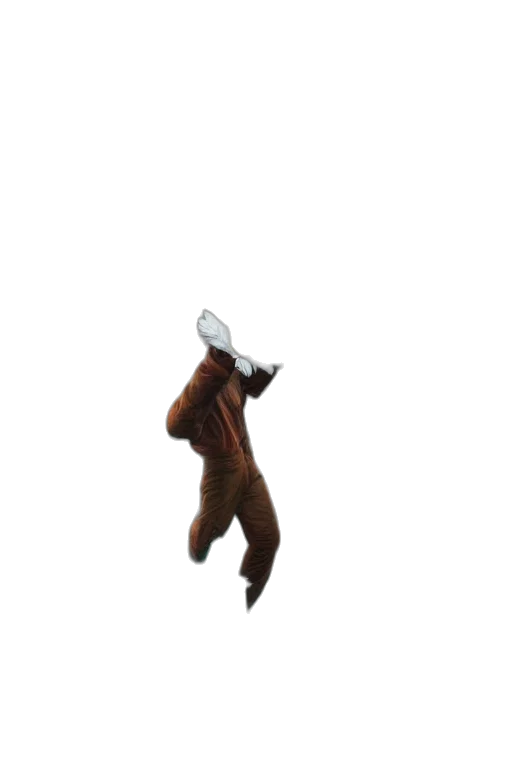 animal, creature, hair, staff, pixel art, concept art, 3d render, photorealistic transparent PNG cut-out