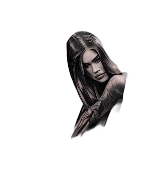 hair, face, jewelry, mask transparent PNG cut-out