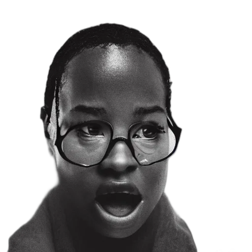 face, staff, creature, hair transparent PNG cut-out