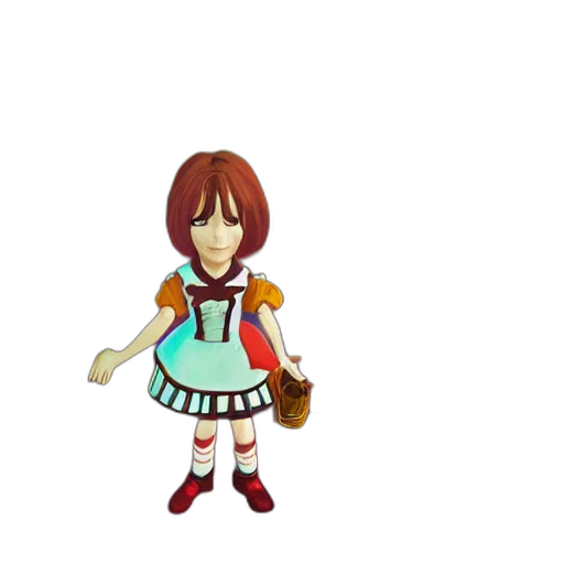 dress, staff, weapon, 3d render, pixel art, concept art, anime, red transparent PNG cut-out