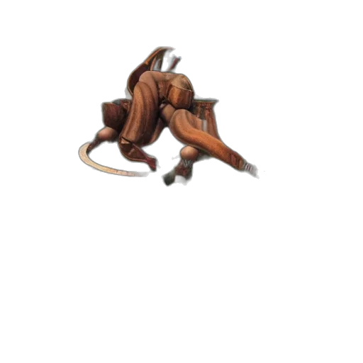 dragon, staff, weapon, creature transparent PNG cut-out