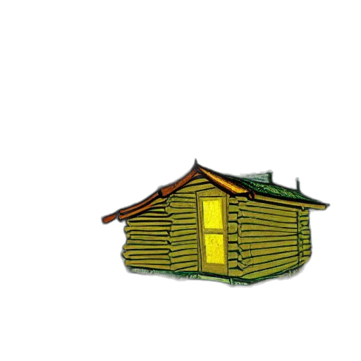 building, furniture, umbrella, hat, 3d render, concept art, photorealistic, pixel art transparent PNG cut-out