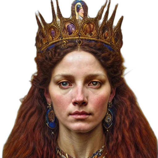 crown, jewelry, face, fantasy art transparent PNG cut-out