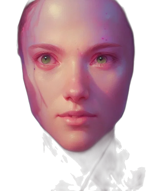 face, robot, mask, creature, concept art, cyberpunk, photorealistic, fantasy art transparent PNG cut-out