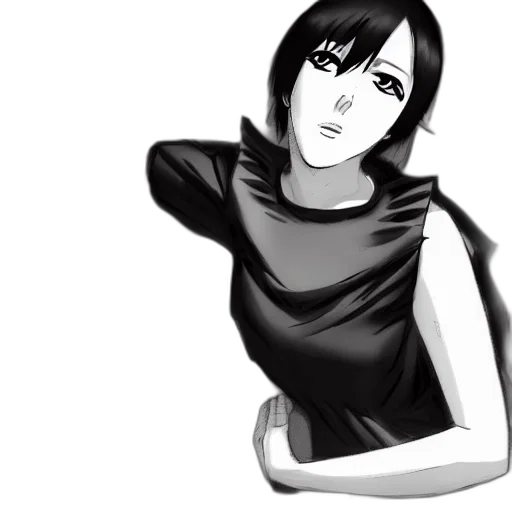 dress, face, mask, staff, cartoon, anime, concept art, comic book art transparent PNG cut-out