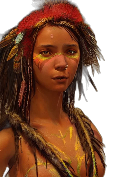 face, concept art, fantasy art, photorealistic transparent PNG cut-out