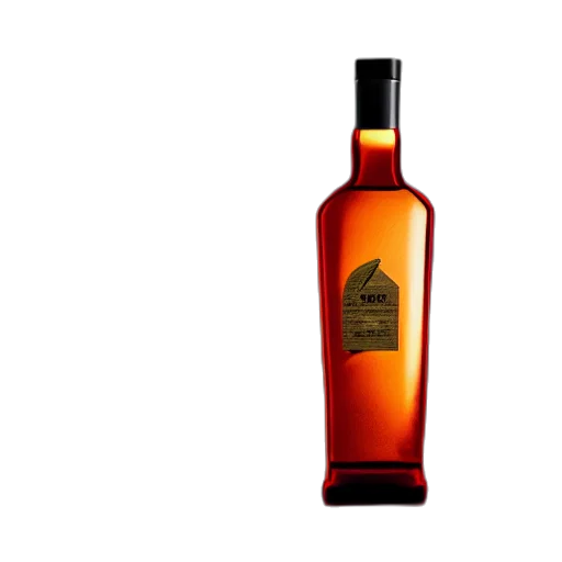bottle, 3d render, liqueur, modern transparent PNG cut-out