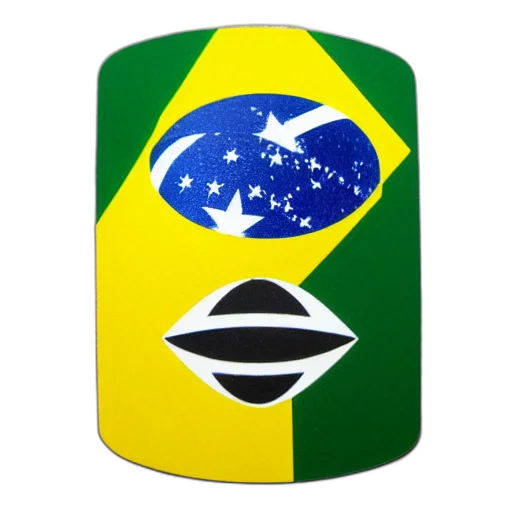 brazil, sticker transparent PNG cut-out