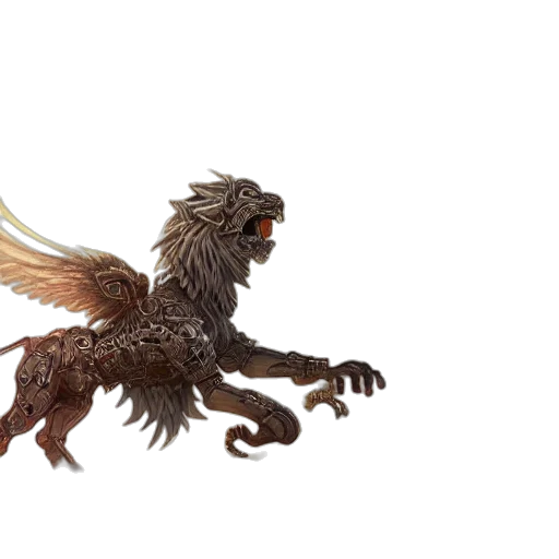 dragon, creature, animal, staff transparent PNG cut-out