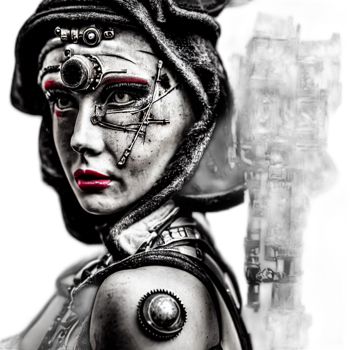 robot, mask, face, cyberpunk transparent PNG cut-out