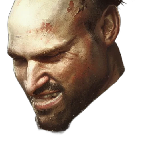 face, mask, hat, staff transparent PNG cut-out