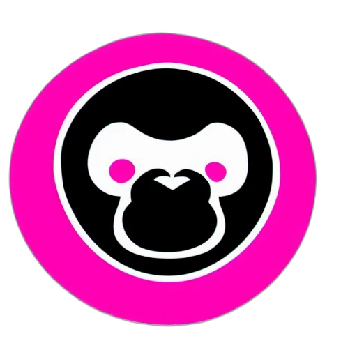 animal, staff, concept art, 3d render, neon, pink, vector, logo transparent PNG cut-out