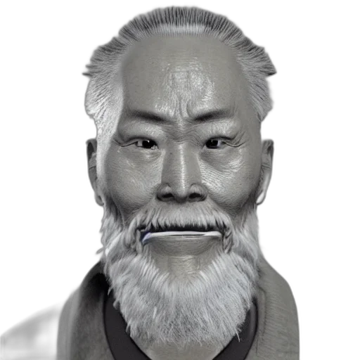 face, mask, staff, creature, photorealistic, 3d render, concept art, fantasy art transparent PNG cut-out