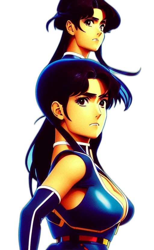 anime, concept art, vaporwave, pixel art, blue, portrait, beautiful, salma transparent PNG cut-out