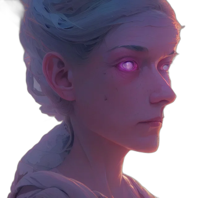 face, robot, creature, crown transparent PNG cut-out
