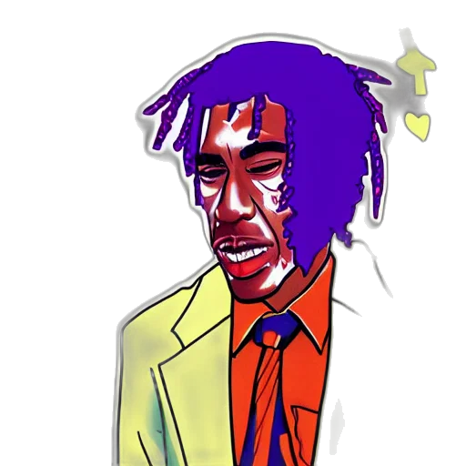 jacket, face, staff, creature, cartoon, pixel art, concept art, anime transparent PNG cut-out
