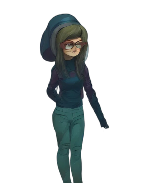 staff, hat, jacket, dress transparent PNG cut-out