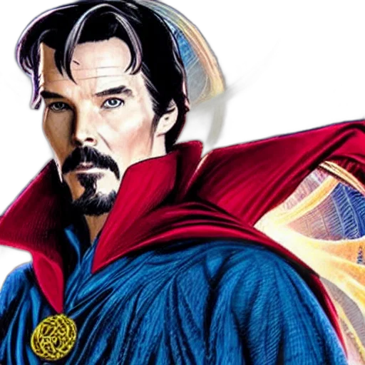 comic book art, fantasy art, photorealistic, concept art, doctor, strange, doolittle transparent PNG cut-out