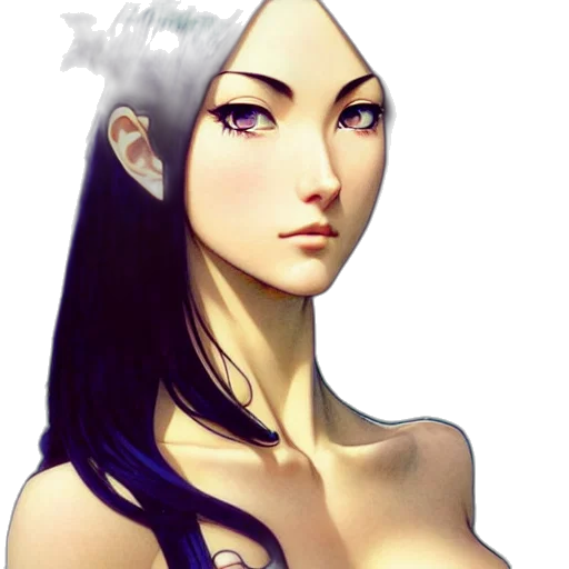 face, dress, fantasy art, concept art transparent PNG cut-out