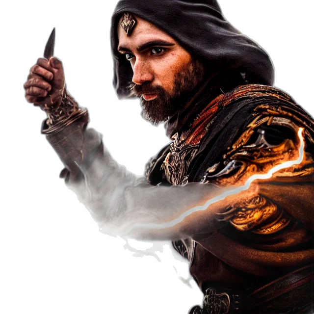sword, weapon, staff, face, fantasy art, concept art, photorealistic, 3d render transparent PNG cut-out