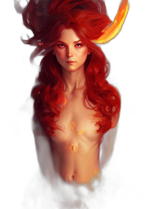 dress, crown, fantasy art, concept art, comic book art, pixel art, fire, outer space transparent PNG cut-out