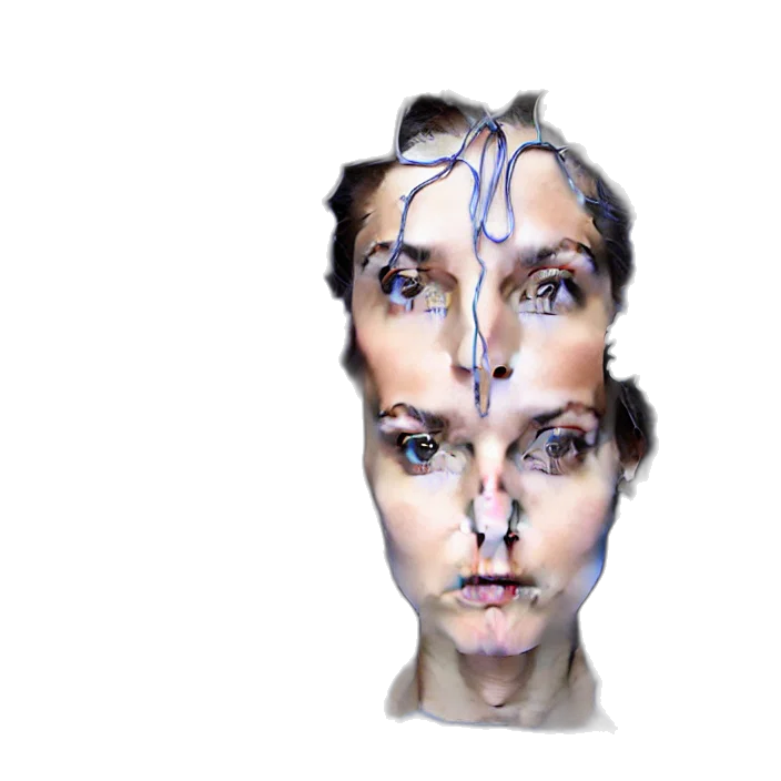 face, mask, crown, jewelry, photorealistic, 3d render, concept art, watercolor transparent PNG cut-out