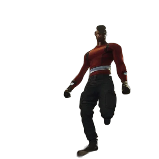 jacket, staff, weapon, mask transparent PNG cut-out