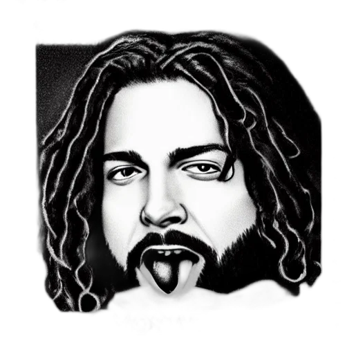 face, cartoon, comic book art, photorealistic transparent PNG cut-out