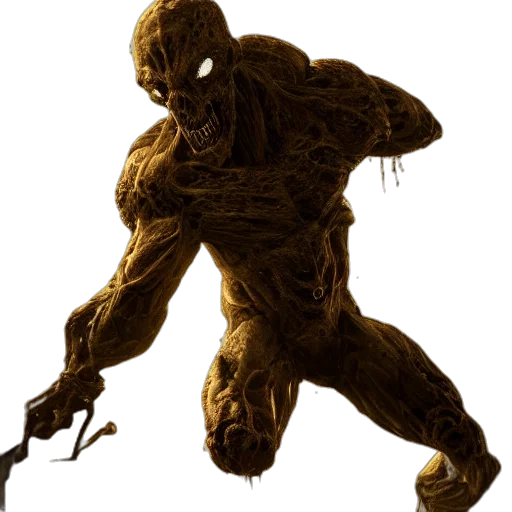 creature, animal, mask, staff, concept art, comic book art, 3d render, full transparent PNG cut-out
