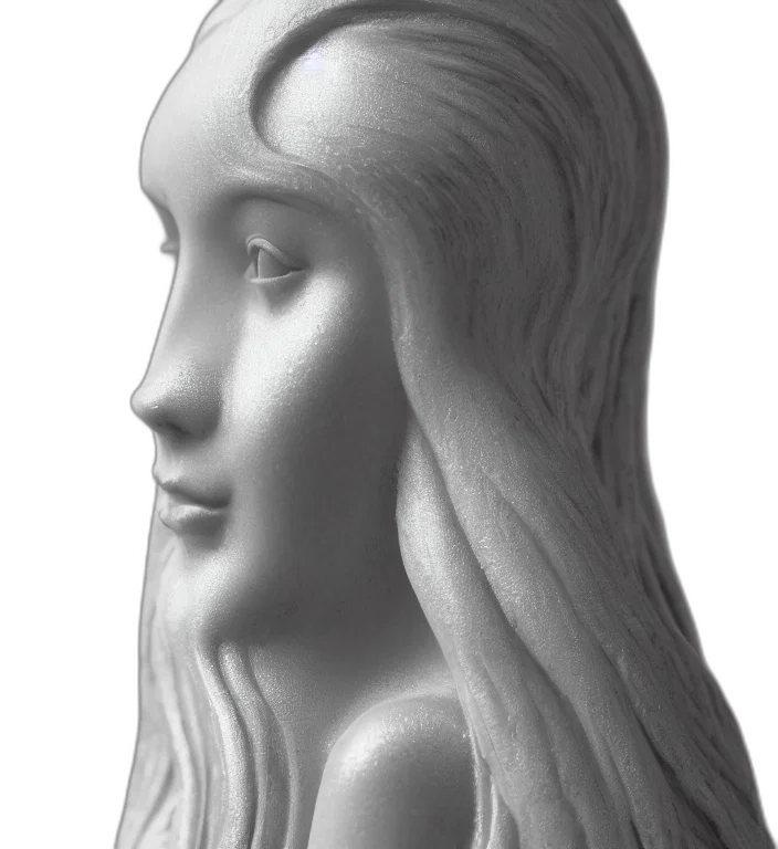 face, crown, hair, jewelry, 3d render, photorealistic, fantasy art, concept art transparent PNG cut-out